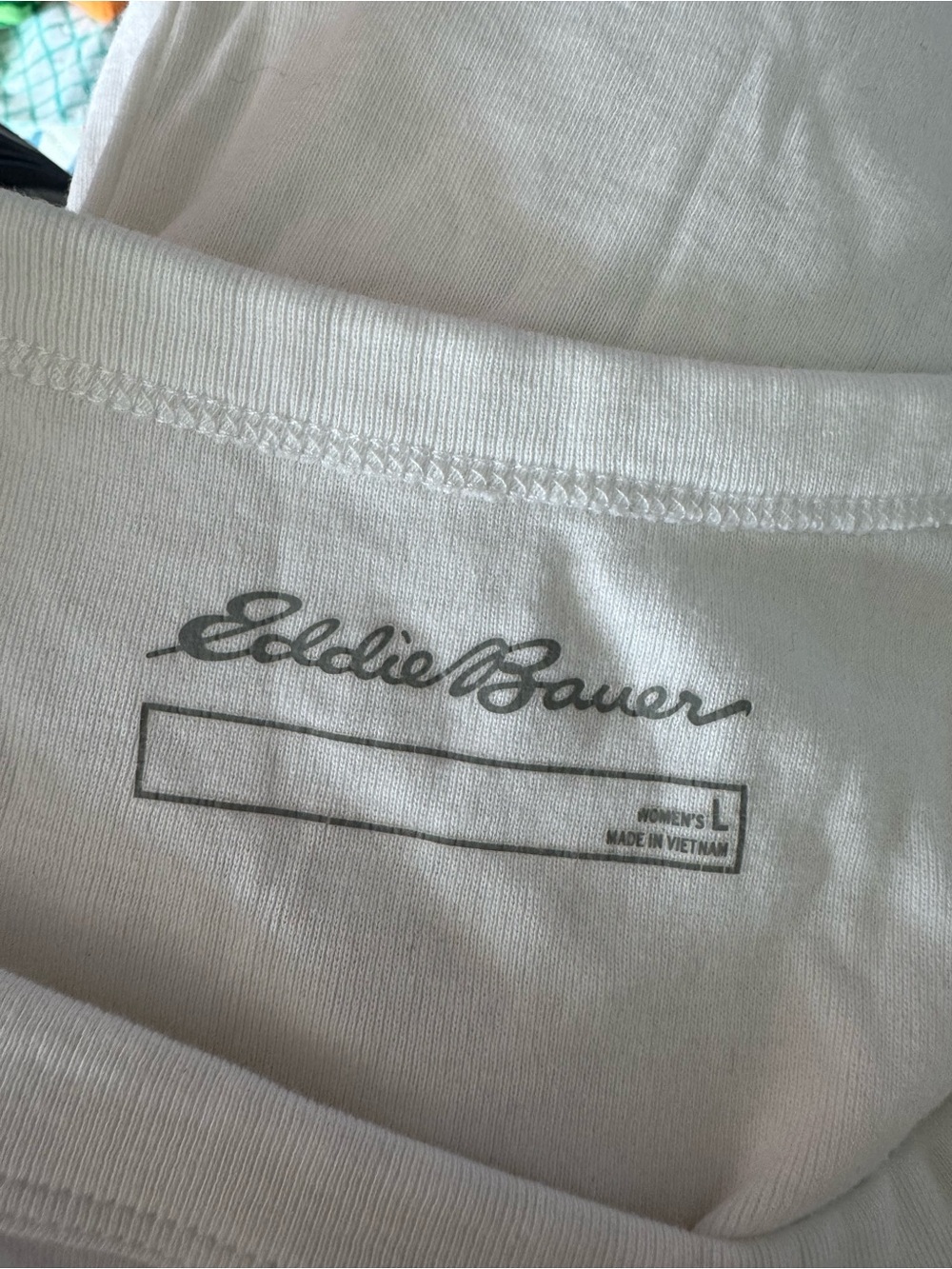 Eddie Bauer White Racerback Tank Top - Picture 3 of 3